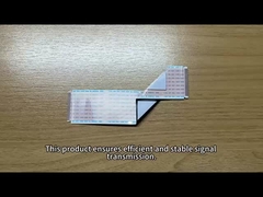 128*62.5mm Cable Harness Assembly Lvds Ribbon Cable Pink White