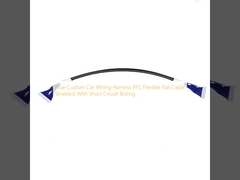 Blue Custom Car Wiring Harness FFC Flexible Flat Cable Shielded With Short Circuit Testing
