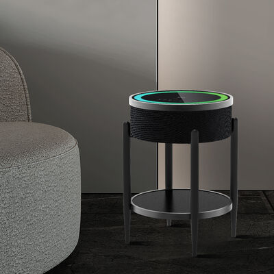 qualité 42cm OEM RGB Light Téléphone sans fil de recharge de côté Table basse haut-parleurs avec écran tactile Bluetooth usine