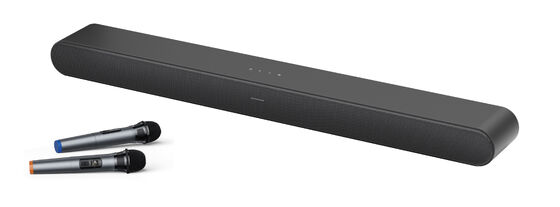 qualità Soundbar karaoke smart integrata 2.1CH con microfono wireless EQ a 6 bande altoparlante TV ad alta potenza da 100W supporto HDMI ARC OPT fabbrica