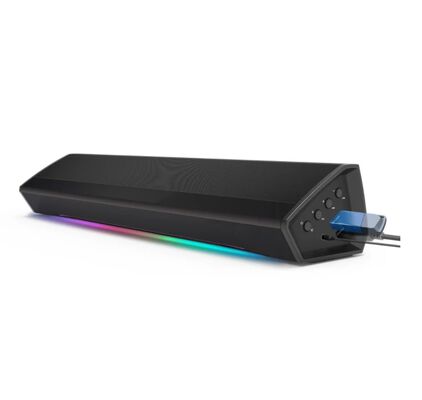 Good price RGB LED light Wireless SoundBar with USB Music Player portable audio with High Volume for PC Laptop online