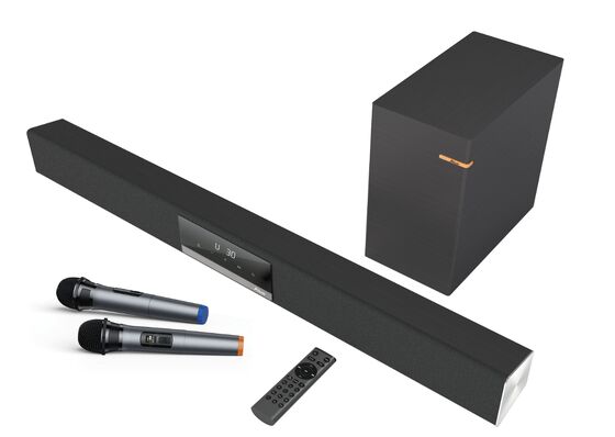 qualità Ingrosso Grande dimensione potente Sound Bar per Home Theater Altoparlante TV wireless Sound Bar Con karaoke fabbrica