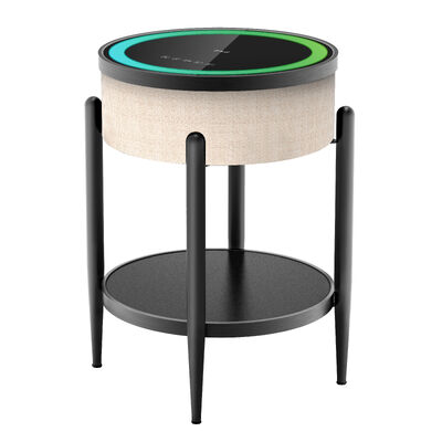 qualidade Mesa de cabeceira inteligente moderna com carregamento sem fio e alto-falante bluetooth fábrica
